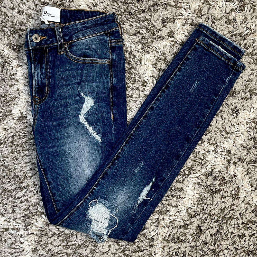 A2 Jeans Super Distressed Skinny Jeans